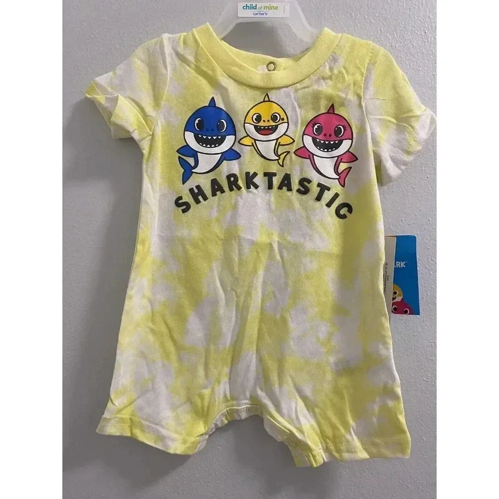 BABY SHARK 2 PIECE 6/9 MONTHS NEW